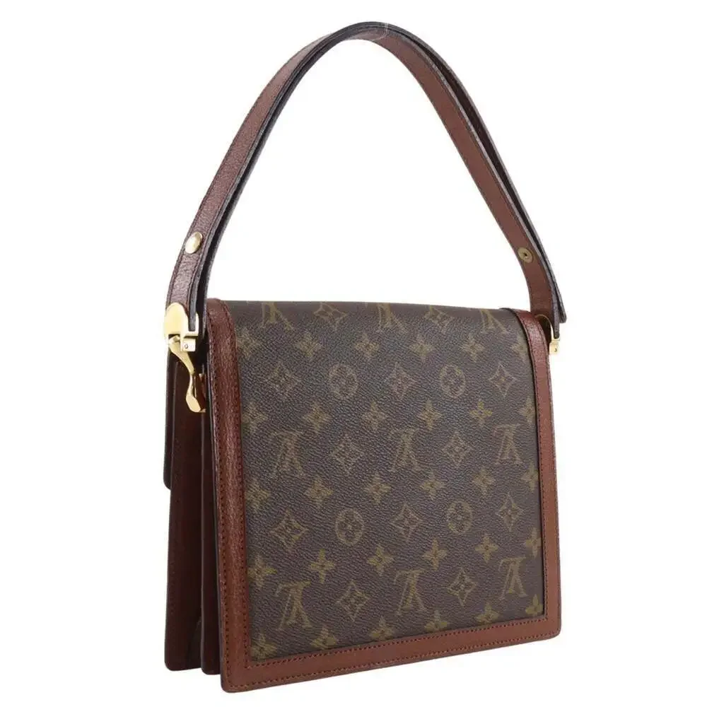 LOUIS VUITTON Authentic Brown Monogram Canvas Dauphine Shoulder Bag